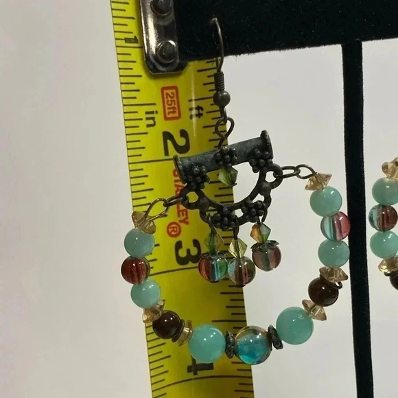 BEADED PIERCED EARRINGS - Picture 7 of 7